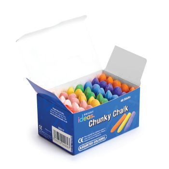 Bright Ideas Chunki Chalks Assorted (Pack of 40) AR02633