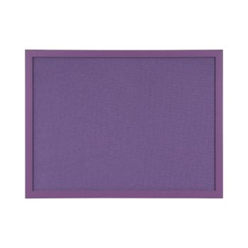 Bi-Office Essentials Purple Fabric Noticeboard Purple Frame 60x45cm FB0469418