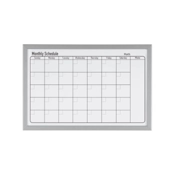 Bi-Office Magnetic Monthly Planner Whiteboard Grey Frame 60x40cm mm03062839
