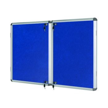 Bi-Office Lockable Internal Display Case 1780x1180mm Blue VT770107150