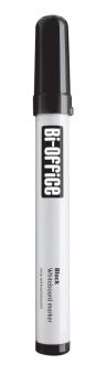 Bi-Office Drywipe Markers Black (Pack of 10) PE0807