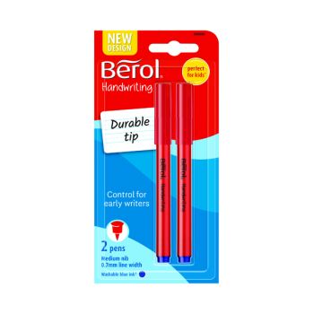Berol Handwriting Pen Blister Card Blue (Pack of 24) S0672920