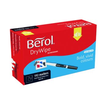Berol Drywipe Pen Broad Black (Pack of 192) 1984897
