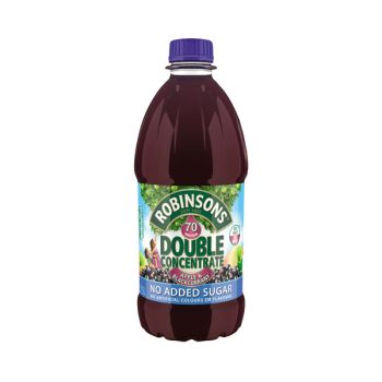 Robinsons NAS Double Concentrate Apple and Blackcurrant 1.75L (Pack of 2) 402047
