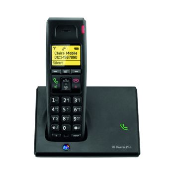 BT Diverse 7110 R DECT Cordless Phone Black 060743