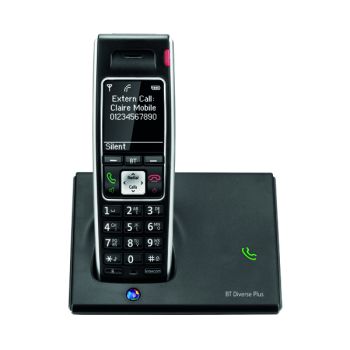 BT Diverse 7410 Plus DECT Cordless Phone Black BT61475