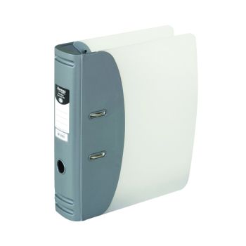 Hermes Heavy Duty Lever Arch File A4 Silver 832006
