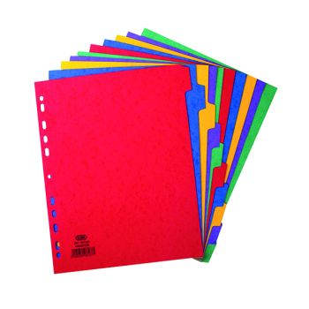 Elba 10-Part Extra Wide Pressboard Divider A4 400007516