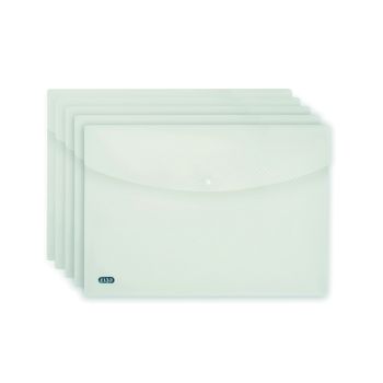 Elba Snap Wallet A4 Clear (Pack of 5) 100080924