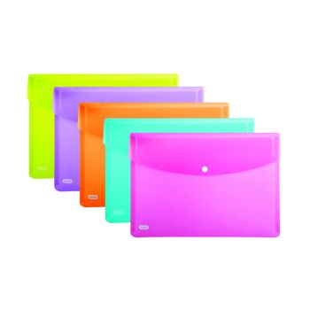 Elba Snap Wallet A4 Assorted (Pack of 5) 100201306