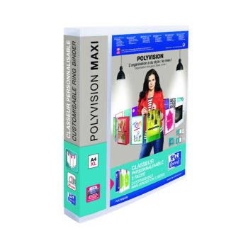 Elba Polyvision A4 Maxi 30mm 4 D-Ring Presentation Binder (Pack of 10) 100080798