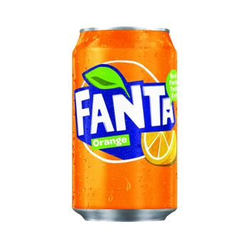 Fanta Orange Soft Drink 330ml Can (Pack of 24) 402006 A00769