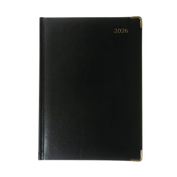 Collins Manager Diary Day Per Page Appointment Black 2026 1200V26