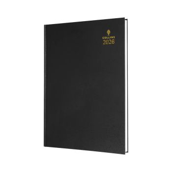 Collins A4 Desk Diary Day Per Page Black 2026 44-99.26