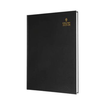 Collins Academic Diary Day Per Page A5 Black 2023-2024 52M-99.24