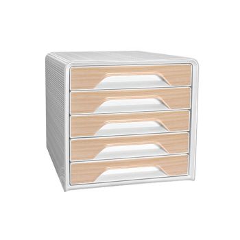 CEP Silva Smoove 5 Drawer Module White/Beech 1071111021