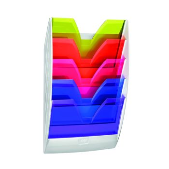 CEP Wall File 5 Compartment Rainbow Multicolour 154HM