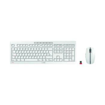 Cherry Stream Desktop Recharge USB Wireless Keyboard and Mouse Set UK Light Grey JD-8560GB-0