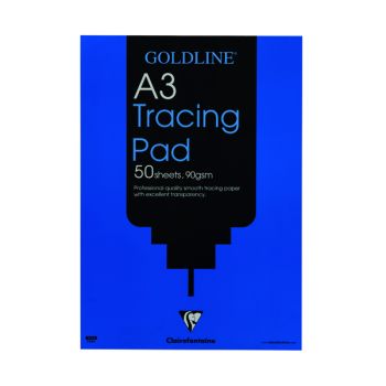Clairefontaine Goldline Professional Tracing Pad 90gsm A3 50 Sheets GPT1A3