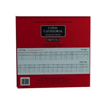 Collins Cathedral Analysis Book Petty Cash 96 Pages 812150/8