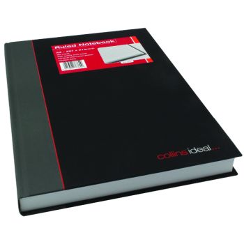 Collins Ideal Feint Ruled Casebound Notebook 384 Pages A4 6448