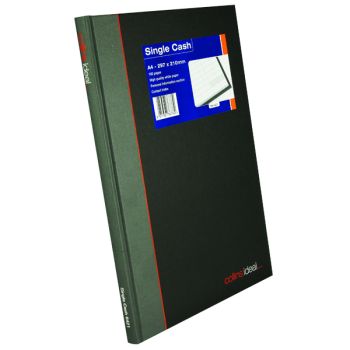 Collins Ideal A4 Book Single Cash 192 Pages (single cashed ruling, fully case bound) 6421