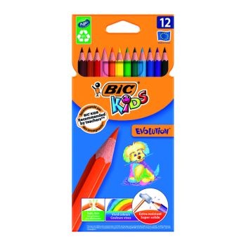 Bic Kids Evolution Ecolutions Pencils Assorted (Pack of 12) 829029