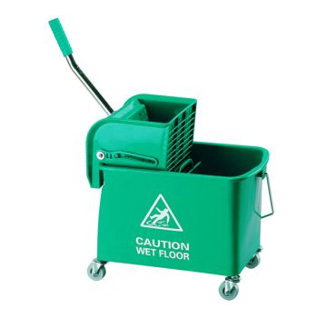 Mobile Mop Bucket and Wringer 20 Litre Green 101248GN