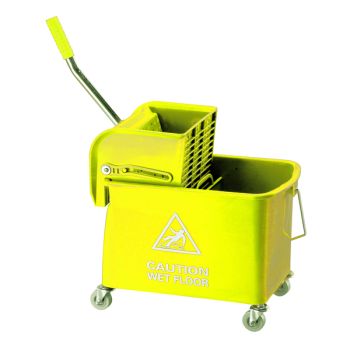 Mobile Mop Bucket and Wringer 20 Litre Yellow 101248YL