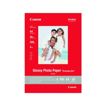 Canon Glossy Photo Paper A4 200gsm (Pack of 20) 0775B082