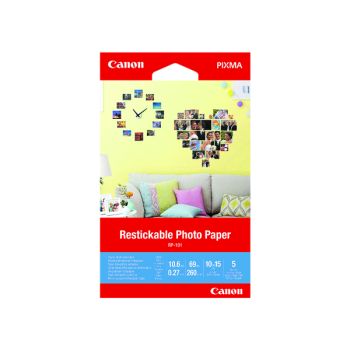 Canon Restickable Photo Paper RP-101 4x6in (Pack of 5) 3635C002