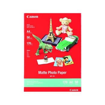 Canon A4 Photo Paper 170gsm Matte (Pack of 50) MP-101 A4
