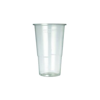 Plastic Half Pint Glass Clear (Pack of 50) 0510033