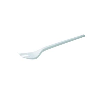 White Plastic Disposable Forks (Pack of 100) 0512003