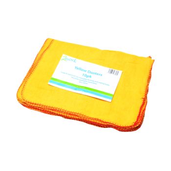 2Work Yellow Duster 508 x 355mm (Pack of 10) 103088