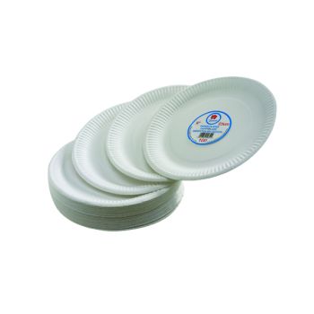 Paper Plate 7 Inch White (Pack of 100) 0511040