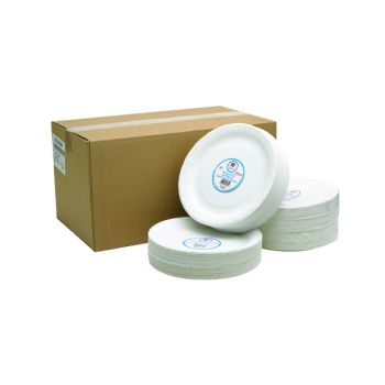 Paper Plate 9 Inch White (Pack of 100) 0511041