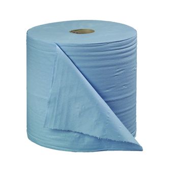 2Work 2-Ply Forecourt Roll 400m Blue (Pack of 2) CT34137