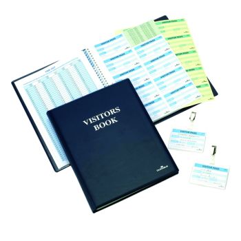 Durable Visitors Book with 300 Badge inserts 1465/00
