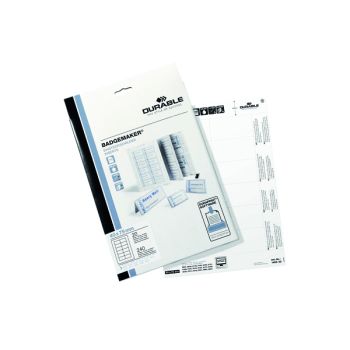 Durable Badgemaker Inserts 40x75mm (Pack of 240) 1453/02