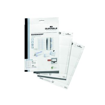 Durable Badgemaker Inserts 60x90mm (Pack of 160) 1456/02