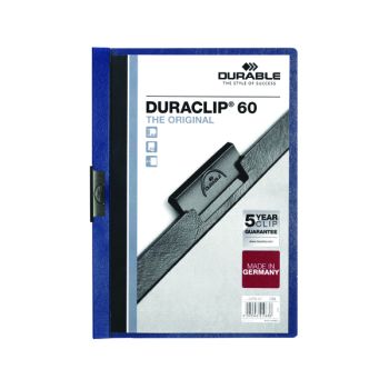 Durable 6mm Duraclip File A4 Dark Blue (Pack of 25) 2209/07