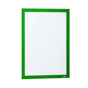 Durable Duraframe Self Adhesive Frame A4 Green (Pack of 2) 487205