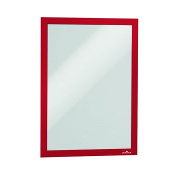 Durable Duraframe Self Adhesive Frame A4 Red (Pack of 2) 487203
