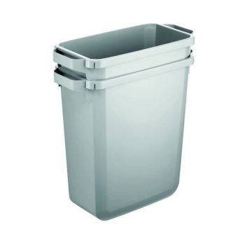 Durable Durabin Bin Rectangular 60 Litre 282x590x600mm Grey 1800496050