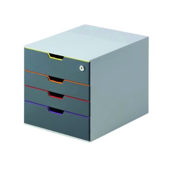 Durable Varicolor Safe 4 Drawer Box 760627