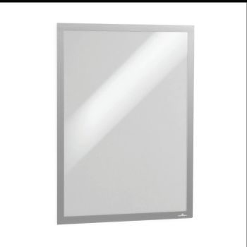 Durable Duraframe Poster Magnetic Signage Frame A2 Silver 505323