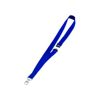 Durable Textile Badge Lanyard 20mm Blue (Pack of 10) 8137/07