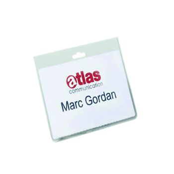 Durable Security Name Badge 60x90mm Transparent (Pack of 20) 8135/19