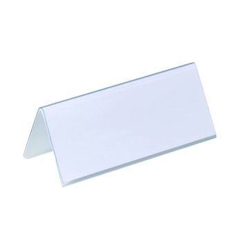 Durable Table Place Name Holder 61x150mm Transparent (Pack of 25) 8050